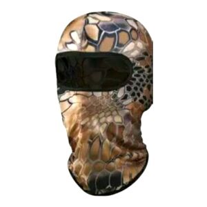 Unisex UV protection windproof face protective mask brown outdoor sports. New